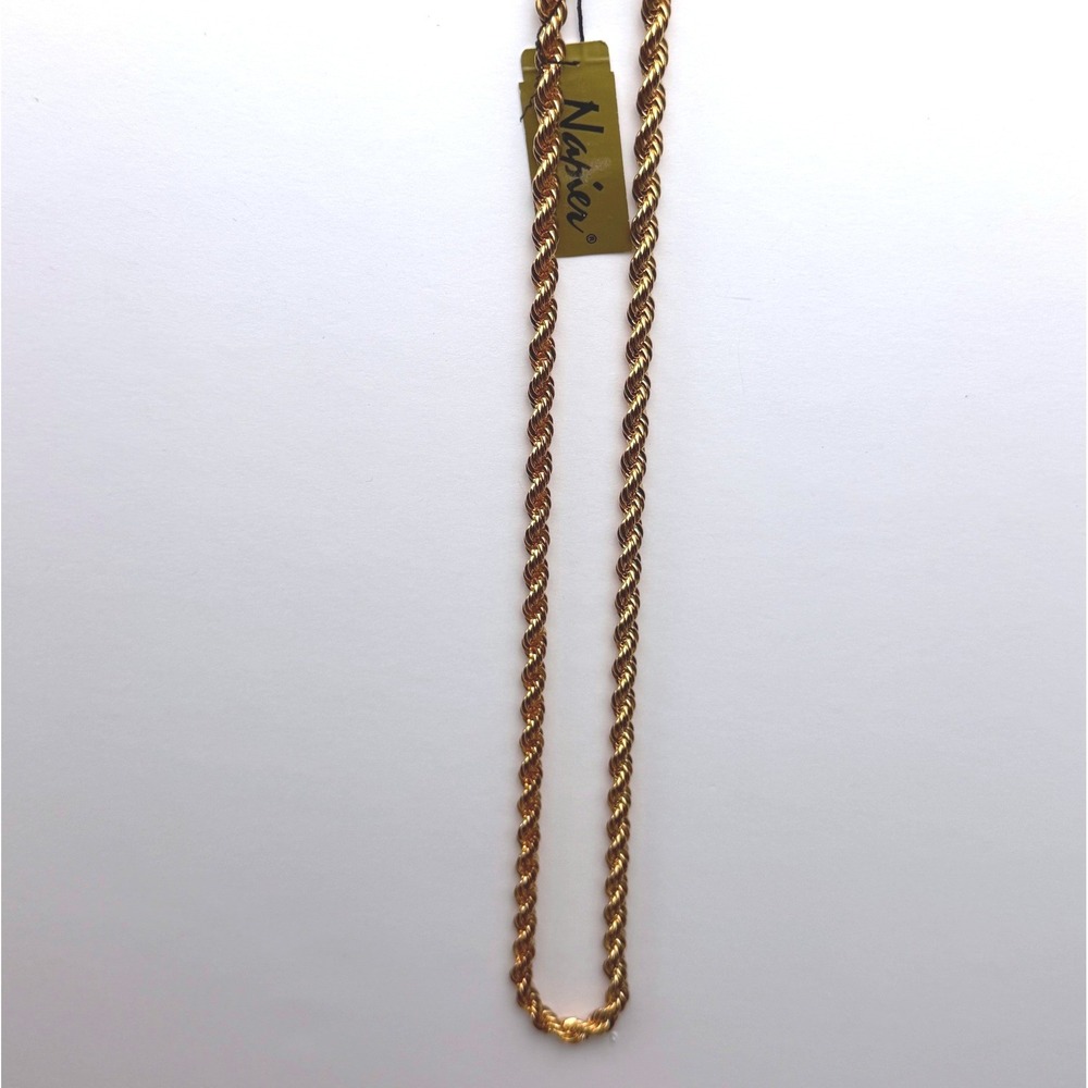 Napier Rope Chain Necklace Women 24" Gold Tone 1108-G